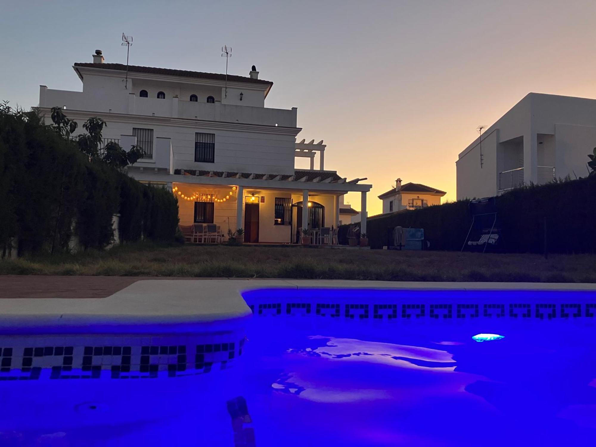 Holiday House With Private Pool, Costa De La Luz El Portil Eksteriør billede